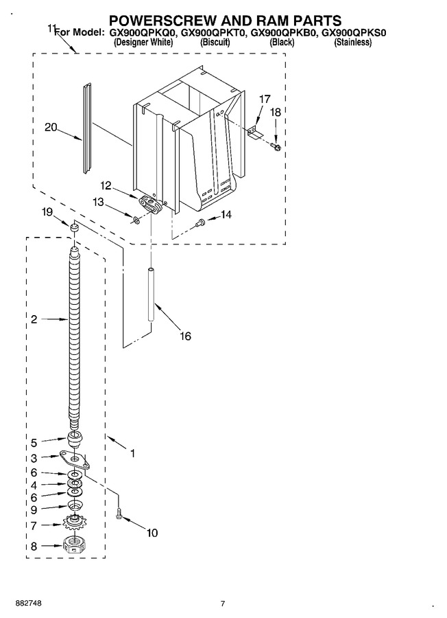 Diagram for GX900QPKT0
