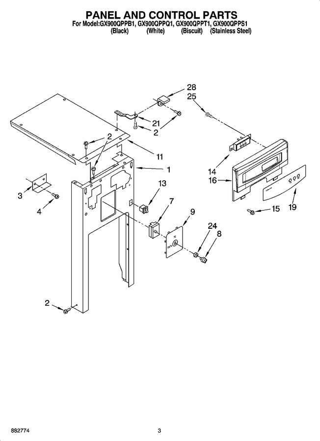 Diagram for GX900QPPB1