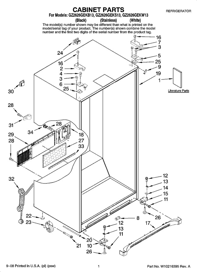 Diagram for GZ2626GEKS13