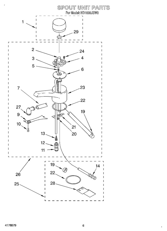 Diagram for HD1000JSW0