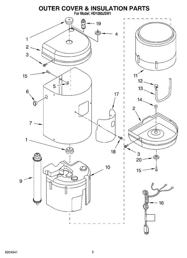 Diagram for HD1000JSW1