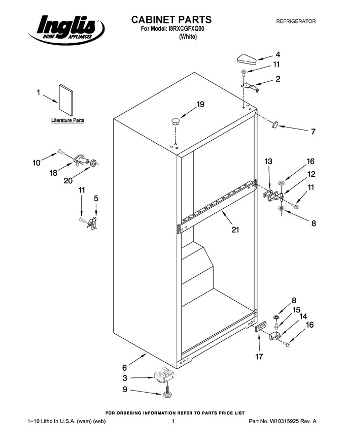 Diagram for I8RXCGFXQ00