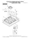 Diagram for 01 - Cooktop, Burner And Grate Parts
