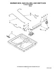 Diagram for 02 - Burner Box, Gas Valves, And Switches
