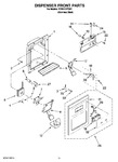 Diagram for 08 - Dispenser Front Parts