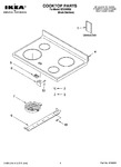 Diagram for 01 - Cooktop Parts