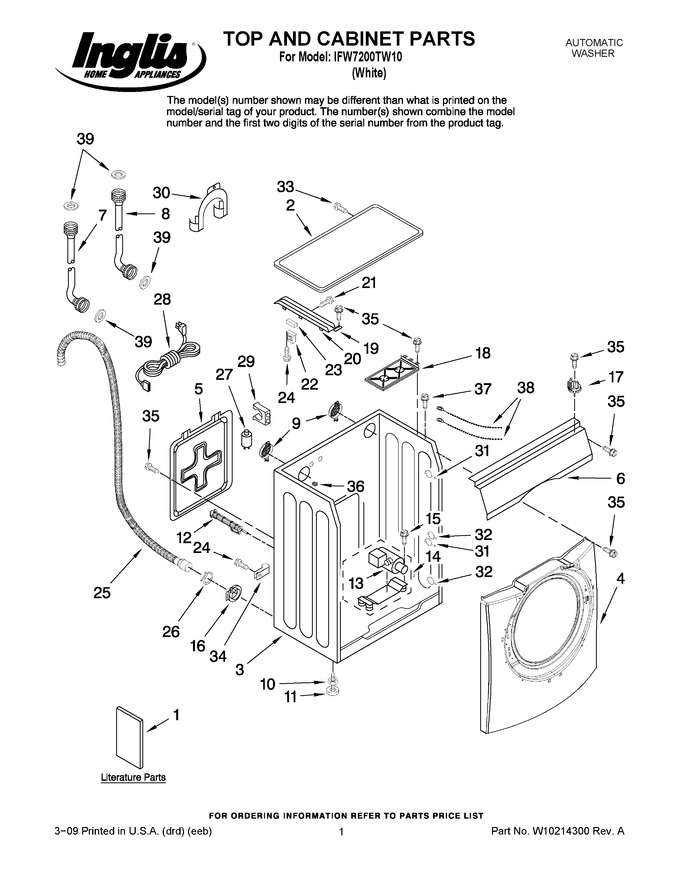 Diagram for IFW7200TW10