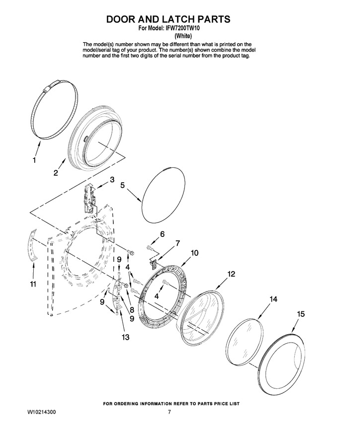 Diagram for IFW7200TW10
