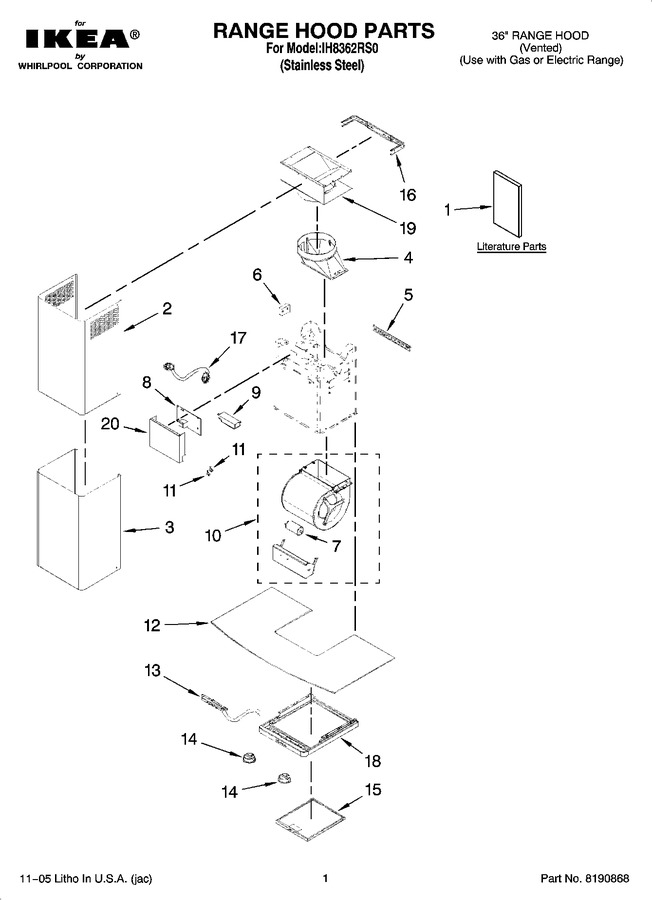 Diagram for IH8362RS0