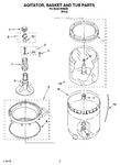 Diagram for 03 - Agitator, Basket And Tub Parts