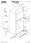 Diagram for 01 - Cabinet Parts