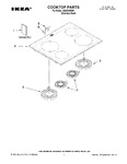 Diagram for 01 - Cooktop Parts