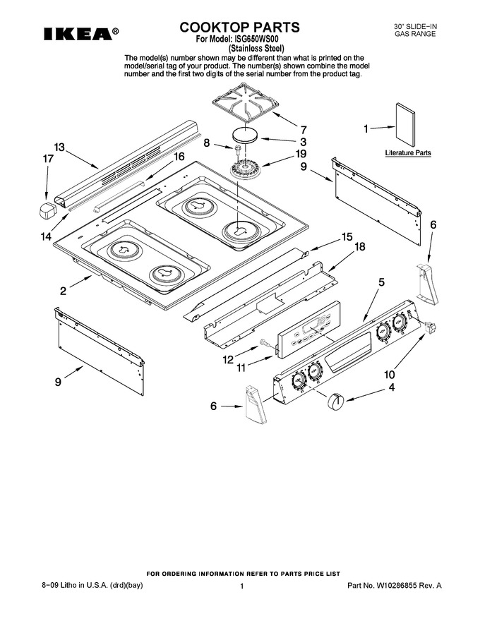 Diagram for ISG650WS00