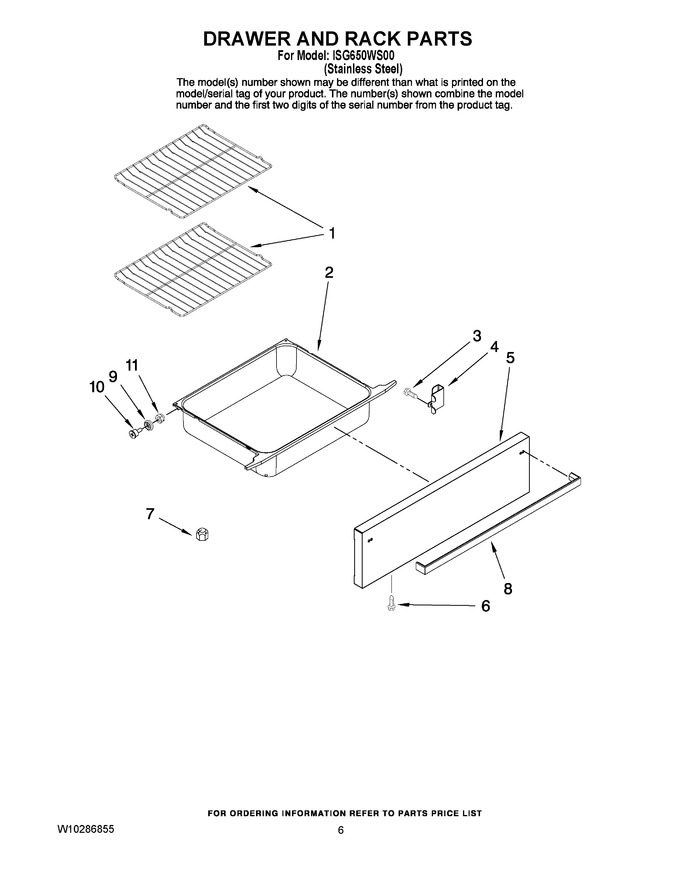 Diagram for ISG650WS00