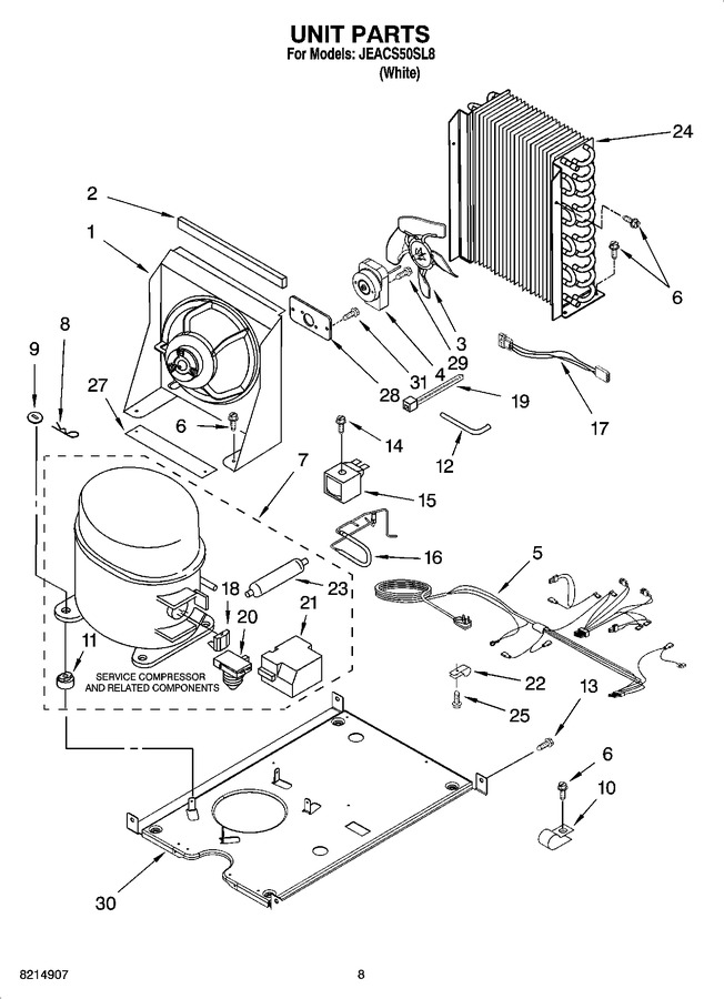 Diagram for JEACS50SL8