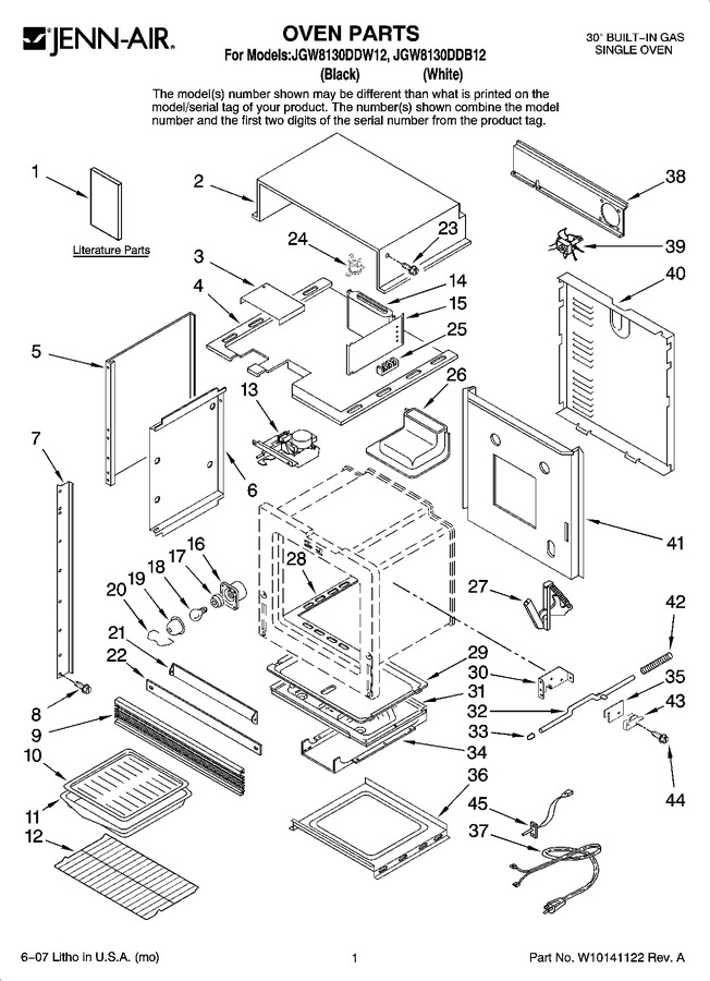 Diagram for JGW8130DDB12