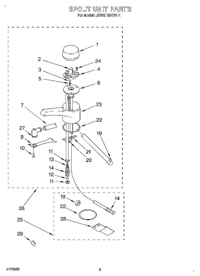 Diagram for JHWS160ACR4