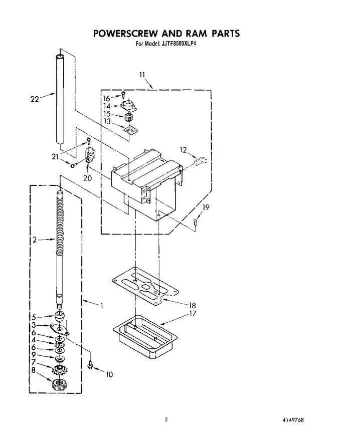 Diagram for JJTF8500XLP4