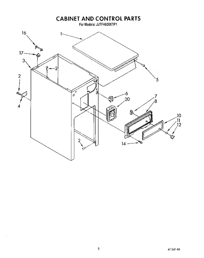 Diagram for JJTU4600XTP1