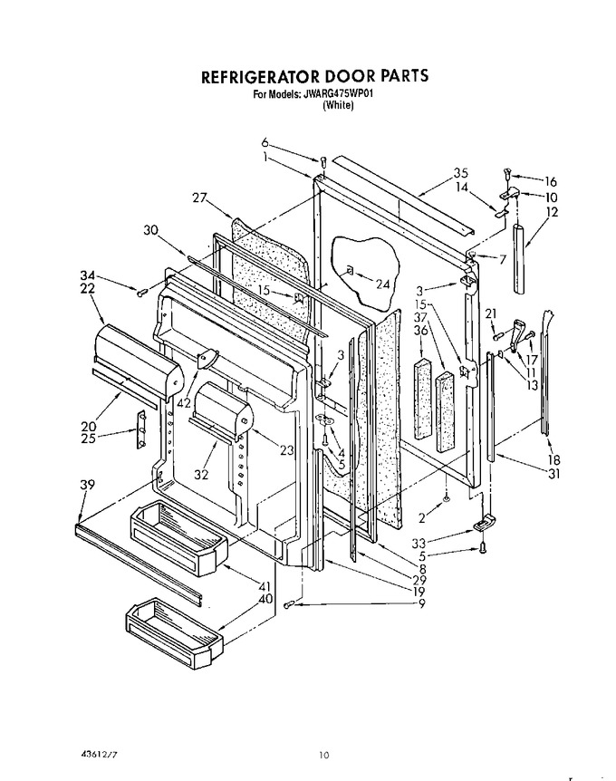 Diagram for JWARG475WP01