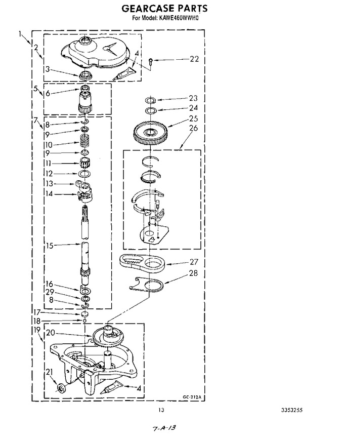 Diagram for KAWE460WWH0