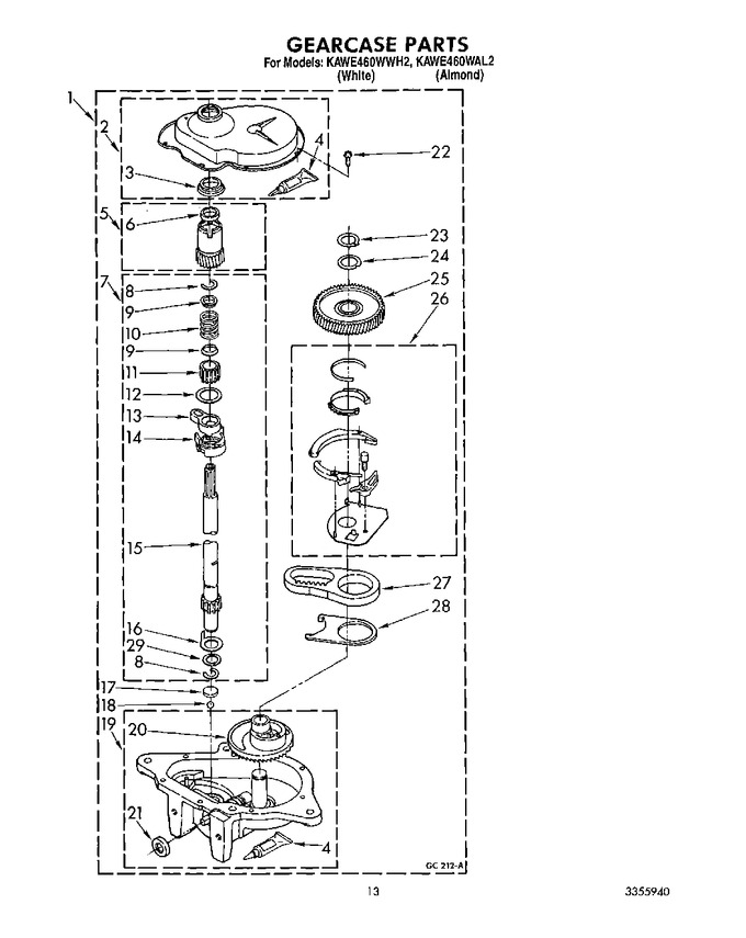 Diagram for KAWE460WAL2