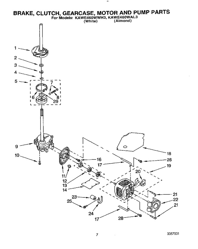 Diagram for KAWE460WWH3