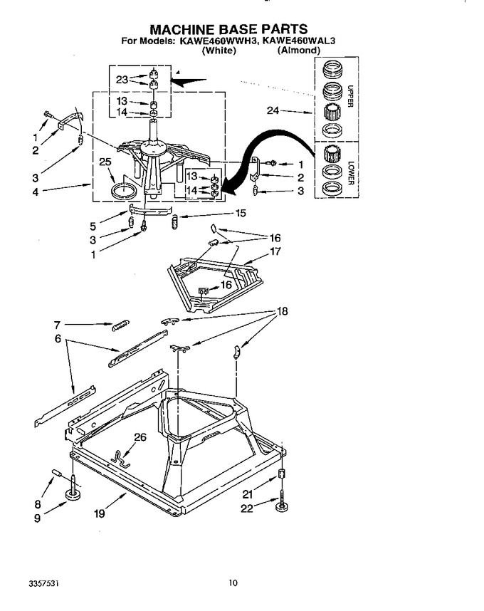 Diagram for KAWE460WWH3
