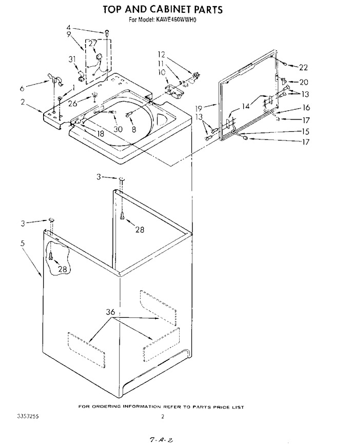 Diagram for KAWE460WWH0