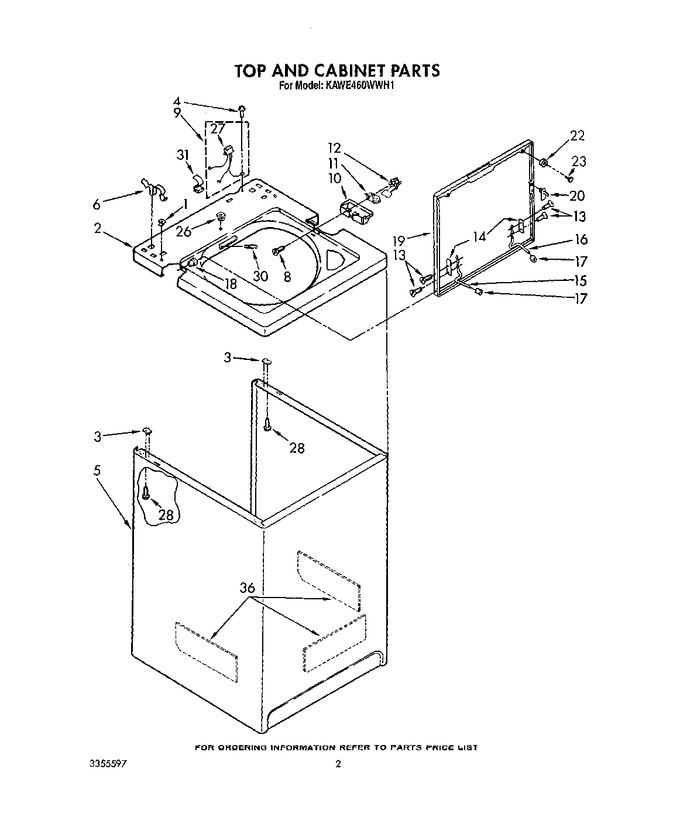 Diagram for KAWE460WWH1
