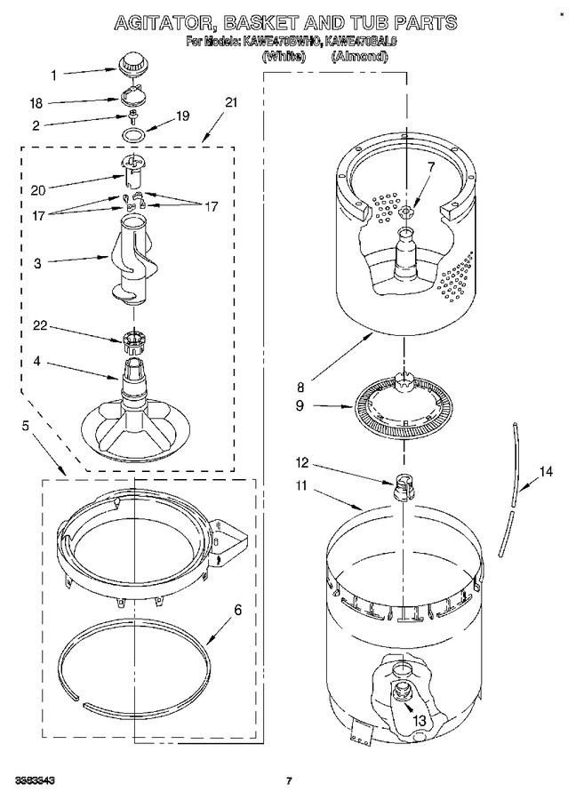 Diagram for KAWE470BWH0