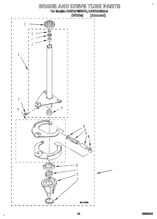 Diagram for KAWE470BAL0
