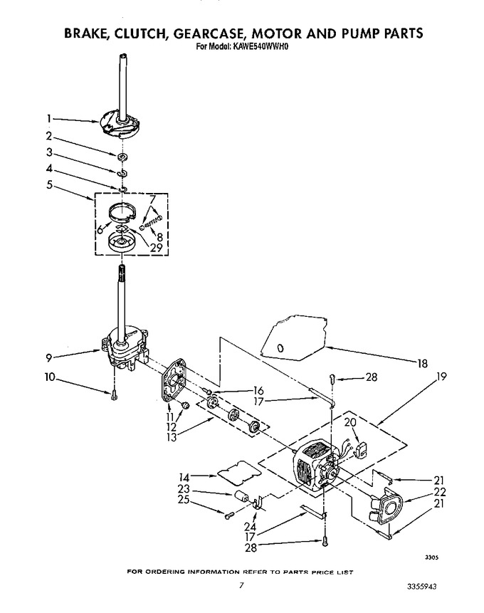 Diagram for KAWE540WAL0