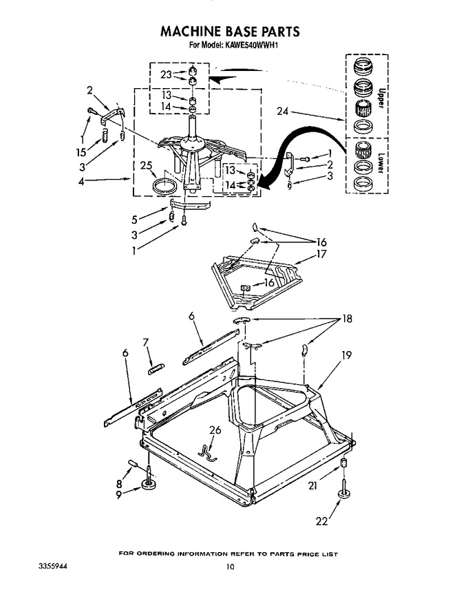 Diagram for KAWE540WWH1