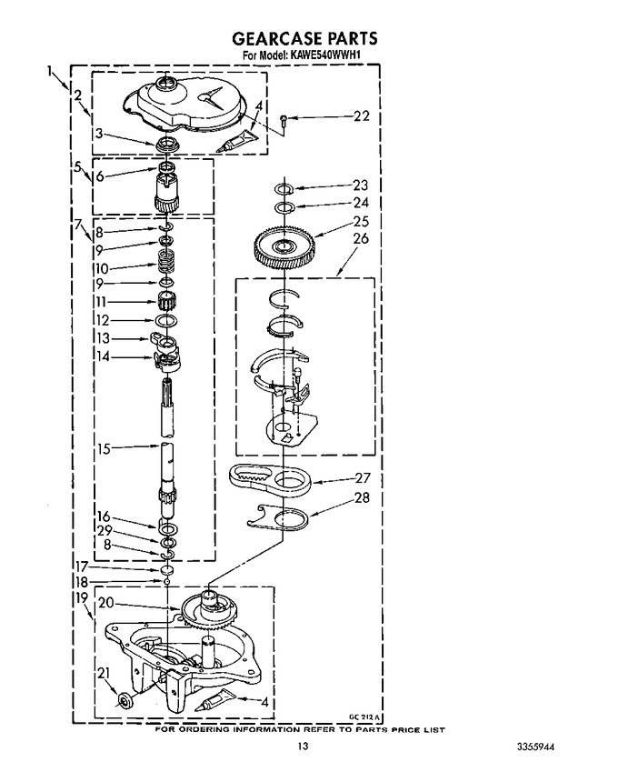 Diagram for KAWE540WWH1