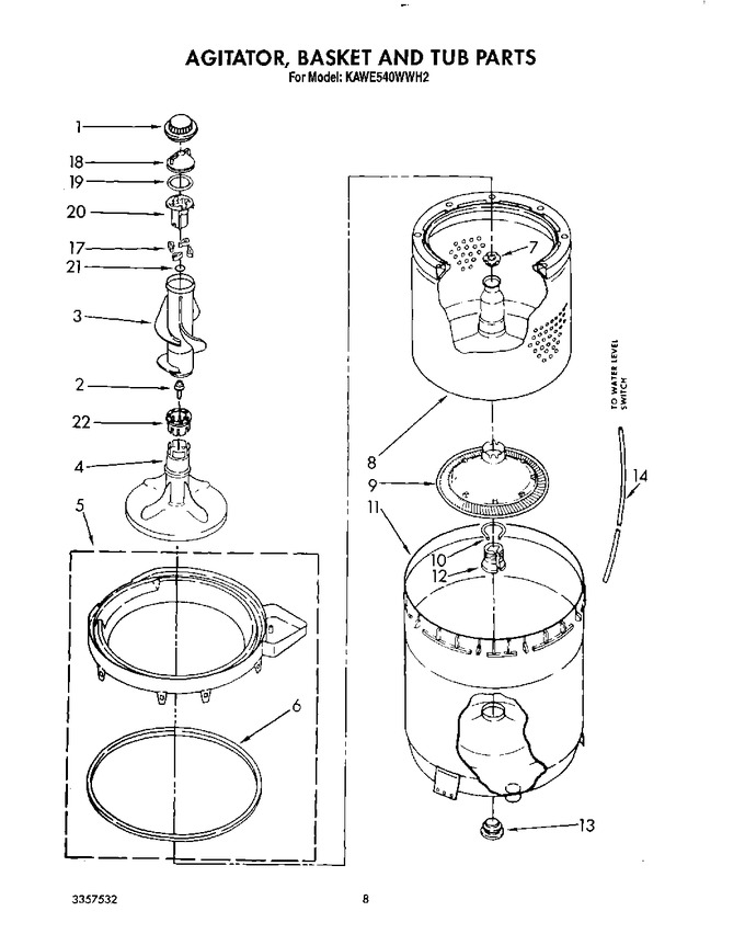 Diagram for KAWE540WWH2