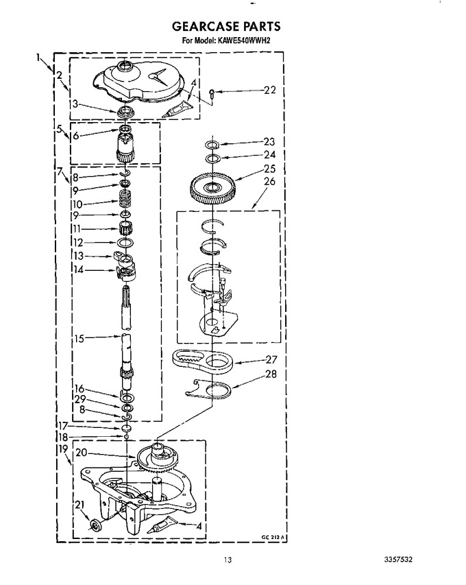 Diagram for KAWE540WAL2