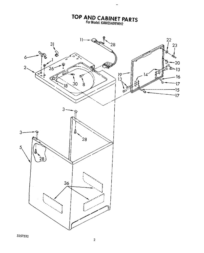 Diagram for KAWE540WAL2