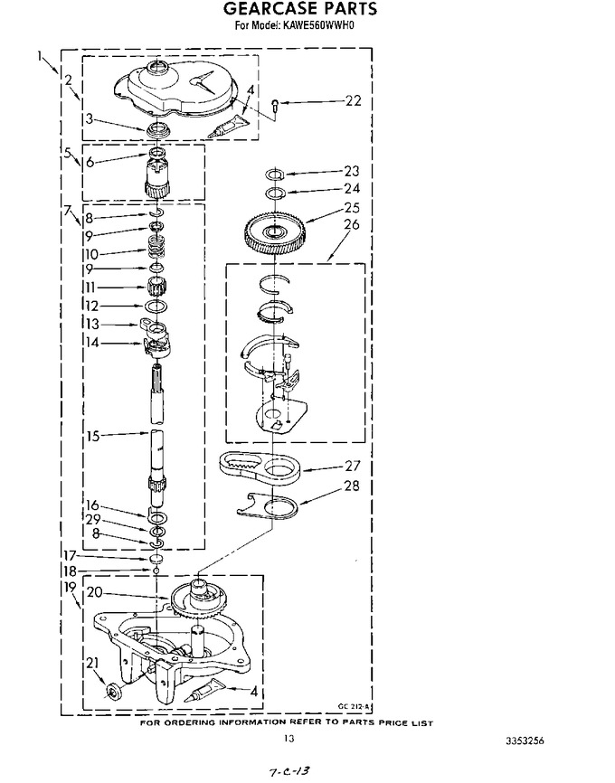 Diagram for KAWE560WAL0