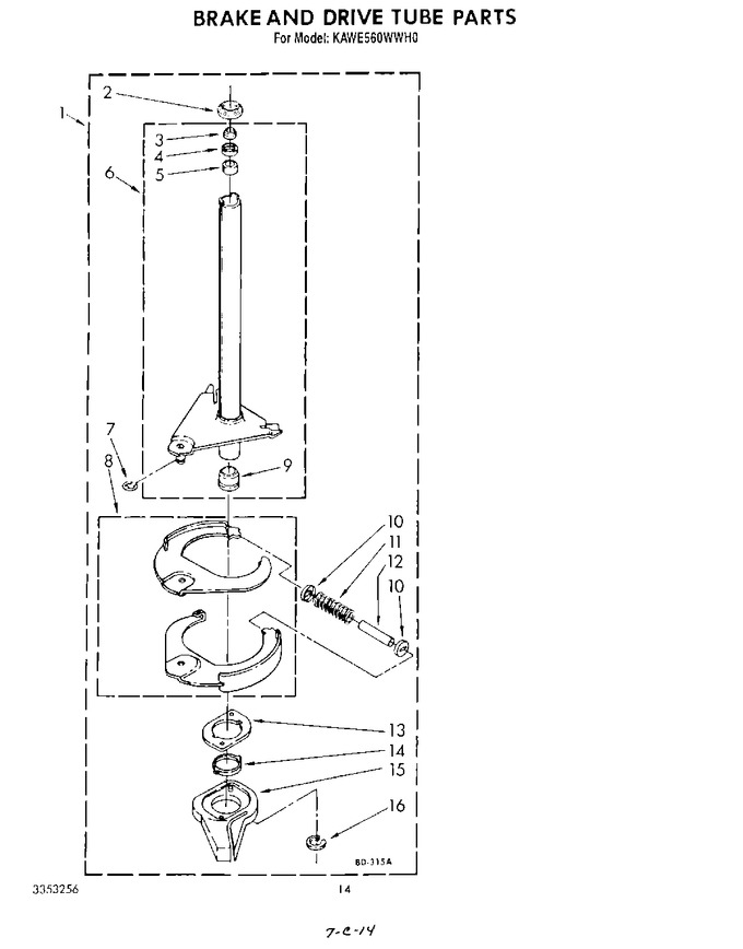 Diagram for KAWE560WAL0
