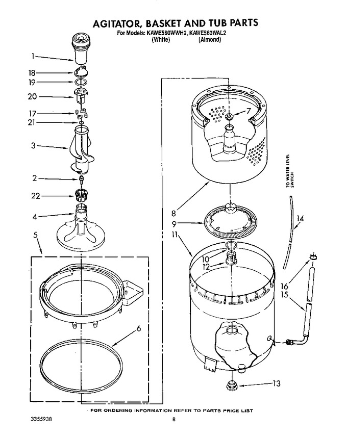 Diagram for KAWE560WWH2
