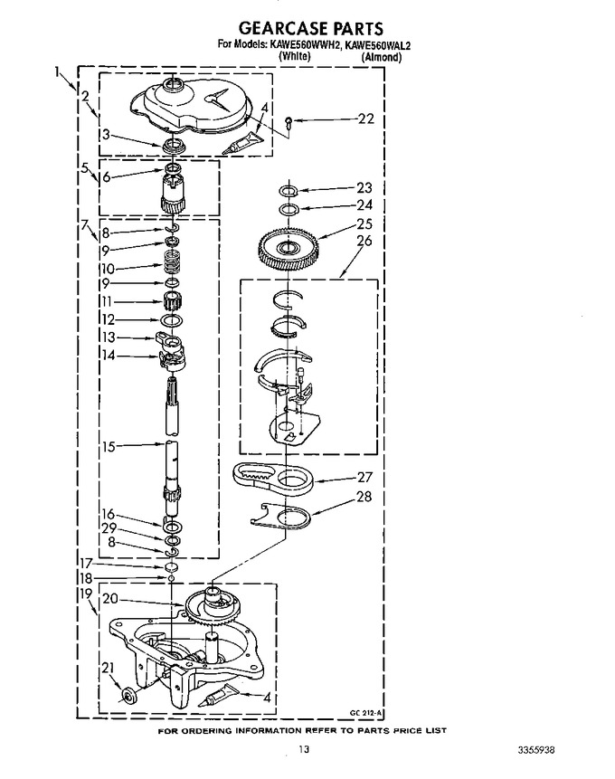 Diagram for KAWE560WAL2