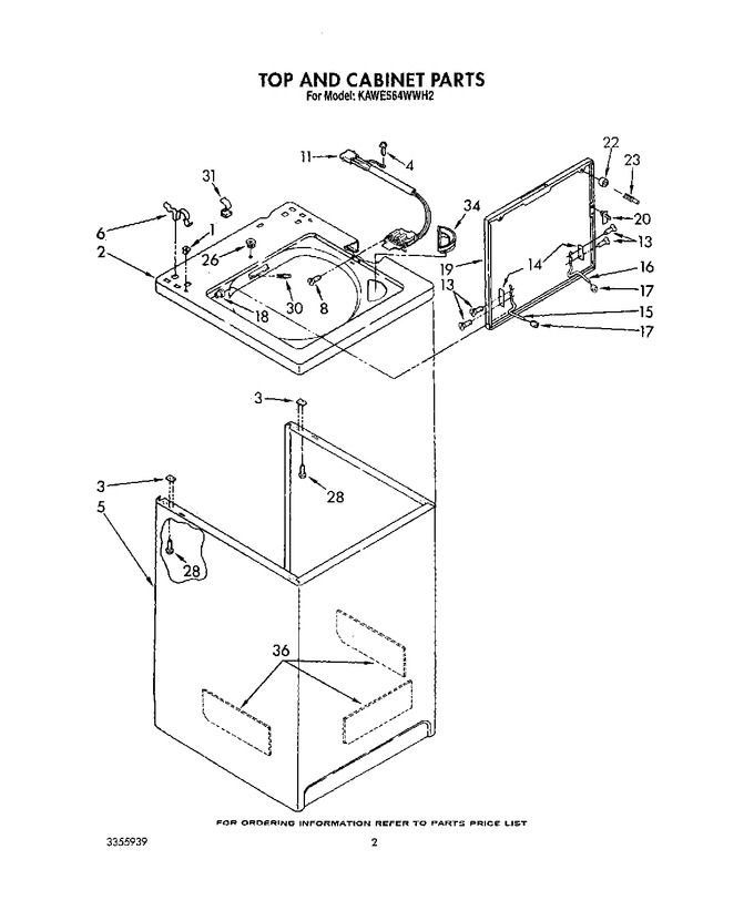 Diagram for KAWE564WWH2