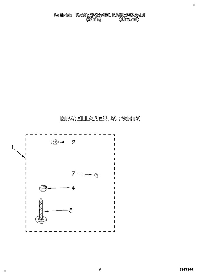 Diagram for KAWE565BAL0