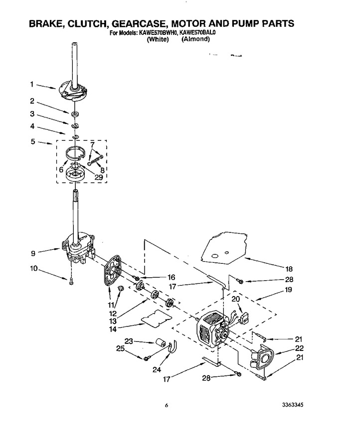 Diagram for KAWE570BAL0