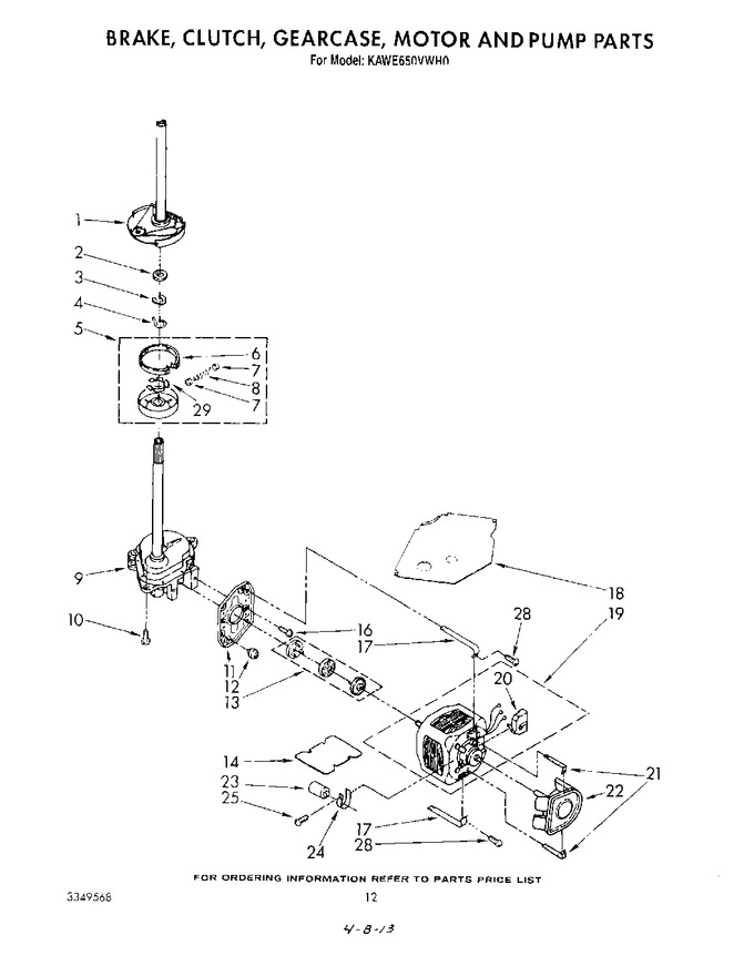 Diagram for KAWE650VWH0
