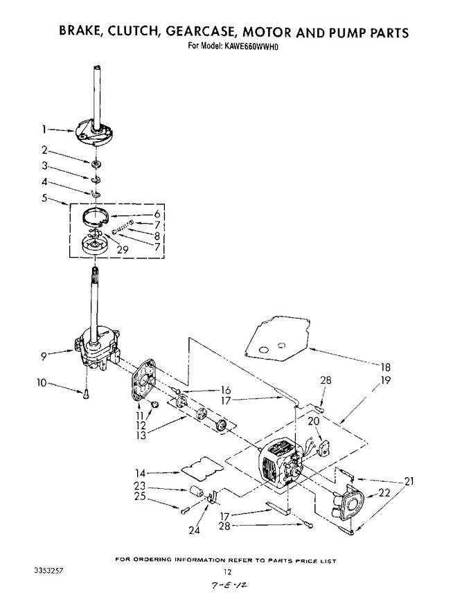 Diagram for KAWE660WAL0
