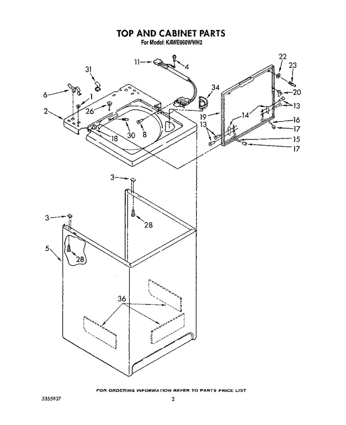 Diagram for KAWE660WAL2