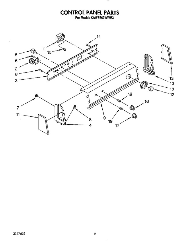 Diagram for KAWE660WWH3