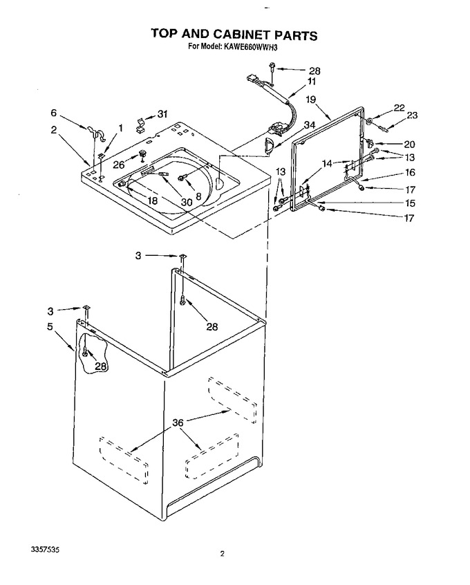 Diagram for KAWE660WAL3